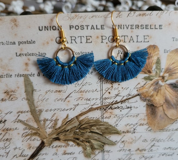 Fan fringe best sale earrings