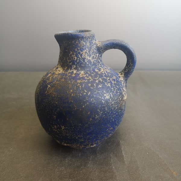 Ruscha 304 Vase ceramic ceramic blue crusty west german pottery fat lava design 60s 60s 70s 70s vintage
