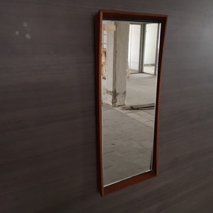 Teak mirror hallway mirror mid century modern design 50s 50s 60s 60s vintage vtg