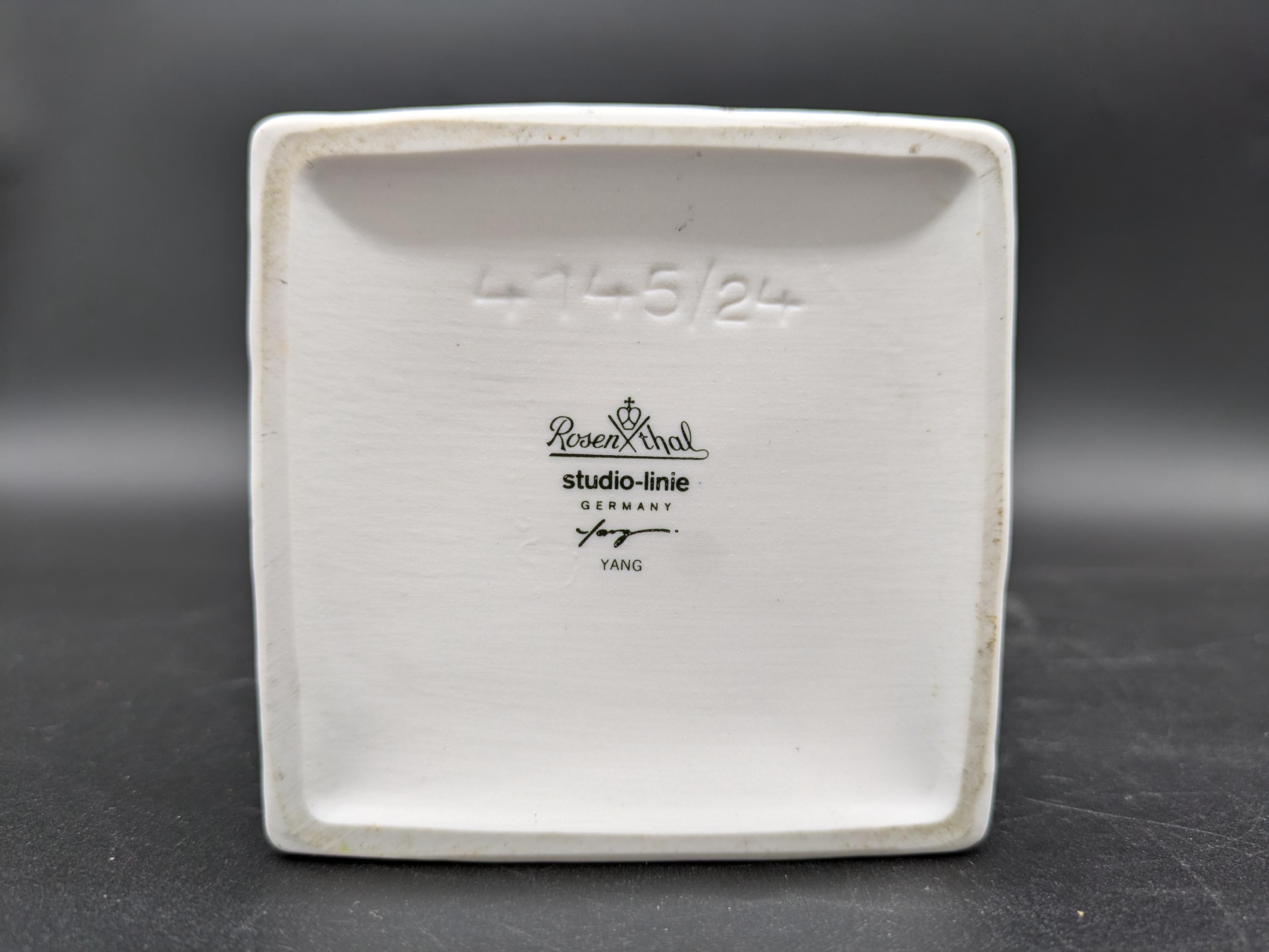 美品 Rosenthal studio-line milk carton Rosenthal Studio Line 4145/24 Milk Carton Do Not Litter Porcelain