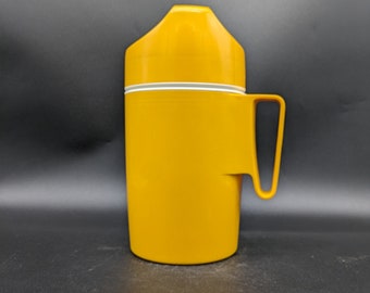 Rotpunkt thermos flask insulated jug food container No 85 Dr. Zimmermann yellow Pop Art space age design vintage West Germany 70s 70s vtg