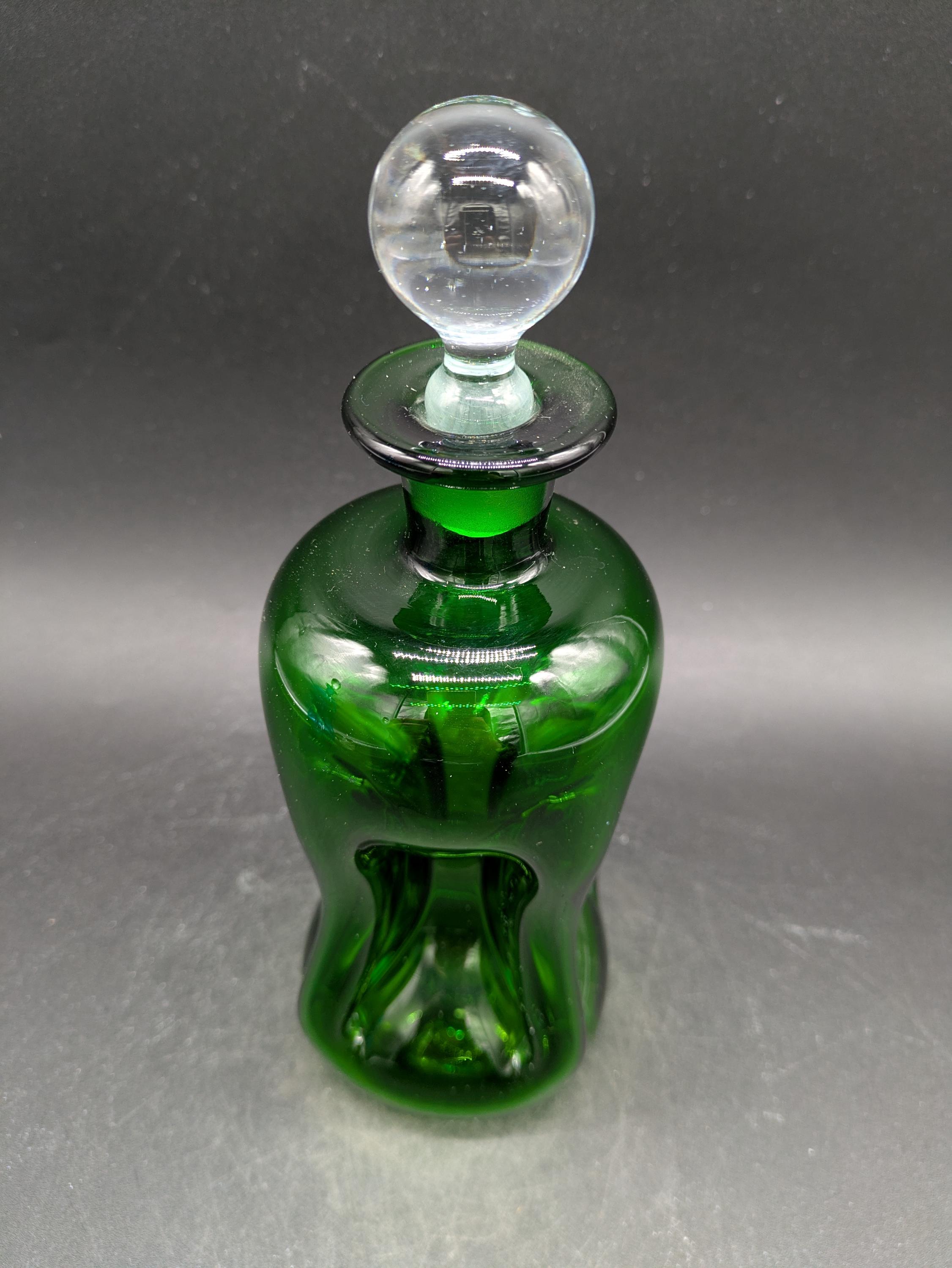 Carafe Holmegaard Kluk Kluk par Jacob Bang : verres Mid-Century - France