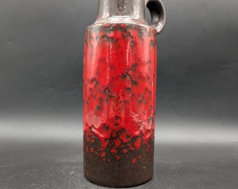 Scheurich 401-28 Vase Ceramic Cascade West German Pottery Fat Lava