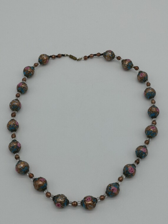 Murano necklace 61 cm glass beads glass wedding c… - image 3