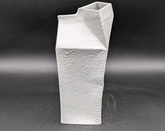 Rosenthal Studio Line 4145/24 Milk Carton Do Not Litter Porcelain