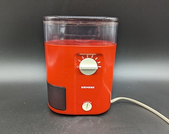 Siemens Type MC 2605 Kaffeemühle coffee Nussmühle grinder rot Space age design 70s 70er vintage