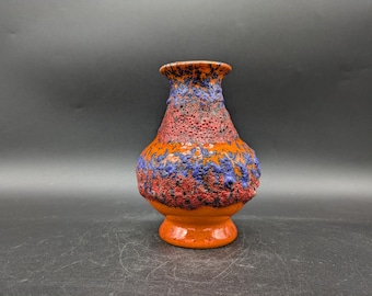 Fat Lava セラミック花瓶 ブラウン オレンジ Fat Lava セラミック花瓶