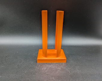 Schumm Plastic cup stand holder variable orange space age design 70s 70s vintage vtg