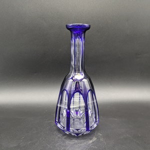 Nachtmann lead crystal vase crystal glass blue mid century design 60s 60s 70s 70s vintage