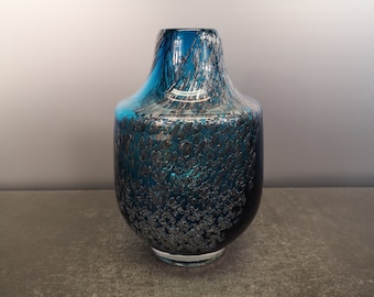 Schott Zwiesel glass vase 2.5kg decor Florida bubbles glass Heinrich Loffelhardt design 60s 60s 70s 70s vintage vtg