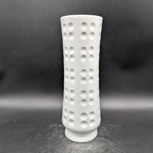 シューマン・アルツベルク 1040/29 花瓶 磁器 白釉 OP POP アート モダン スペースエイジ デザイン 70年代 ヴィンテージ vtg