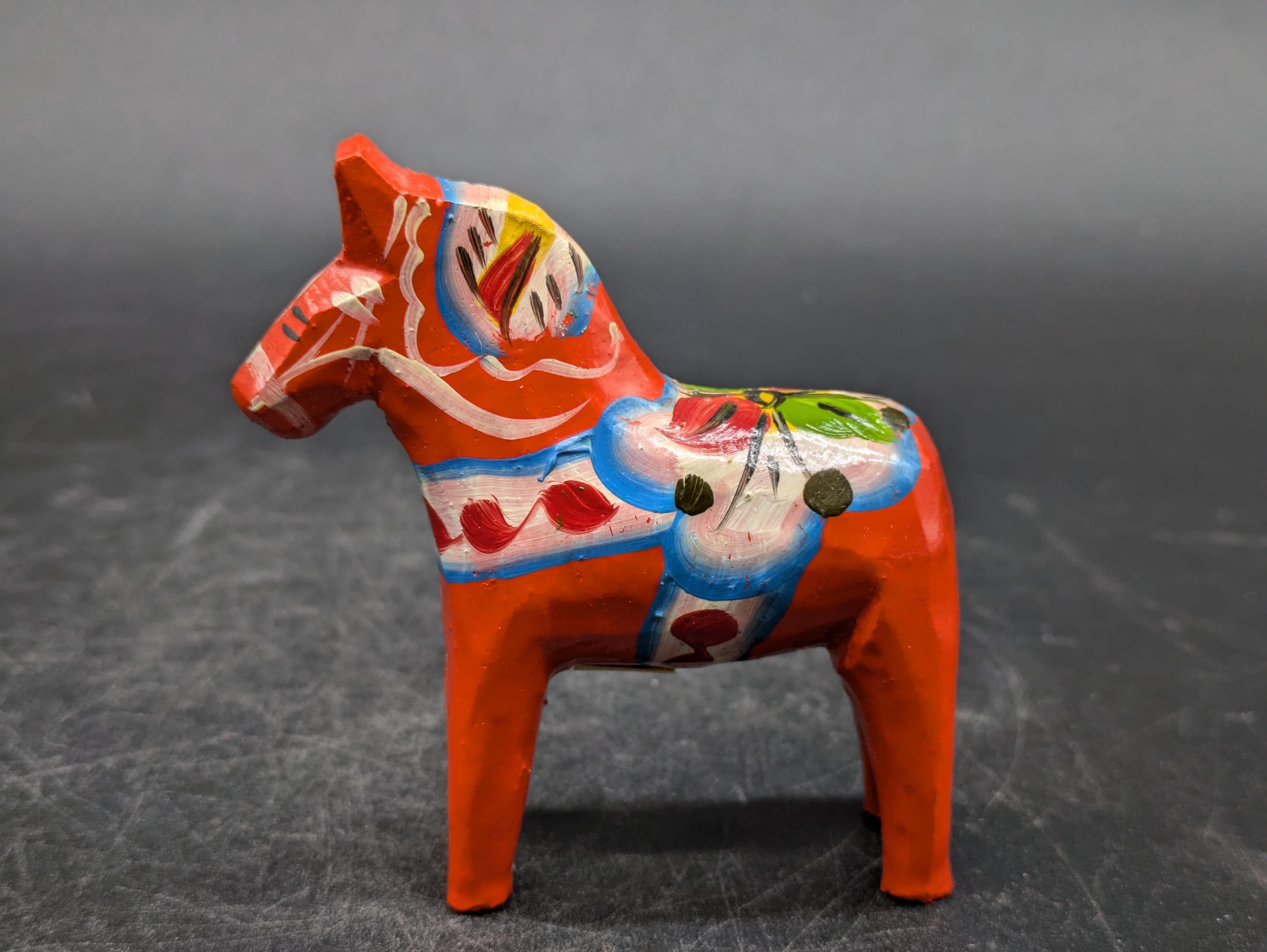 Dala Horse 7.3 Cm Dalarna Dalahäst Nils Olsson Sweden Red Design