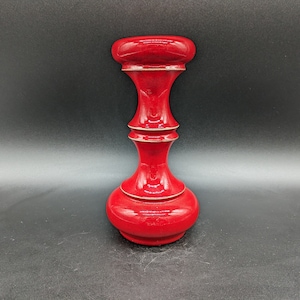 Bougeoir Steuler 303/25 céramique céramique Continua rouge poterie ouest-allemande design années 70 années 70 wgp Cari Zalloni