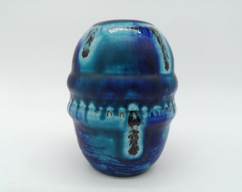 Ceramano 72 vase ceramic ceramic decor Riviera turquoise blue west german pottery design 60s 60s 70s 70s wgp vintage