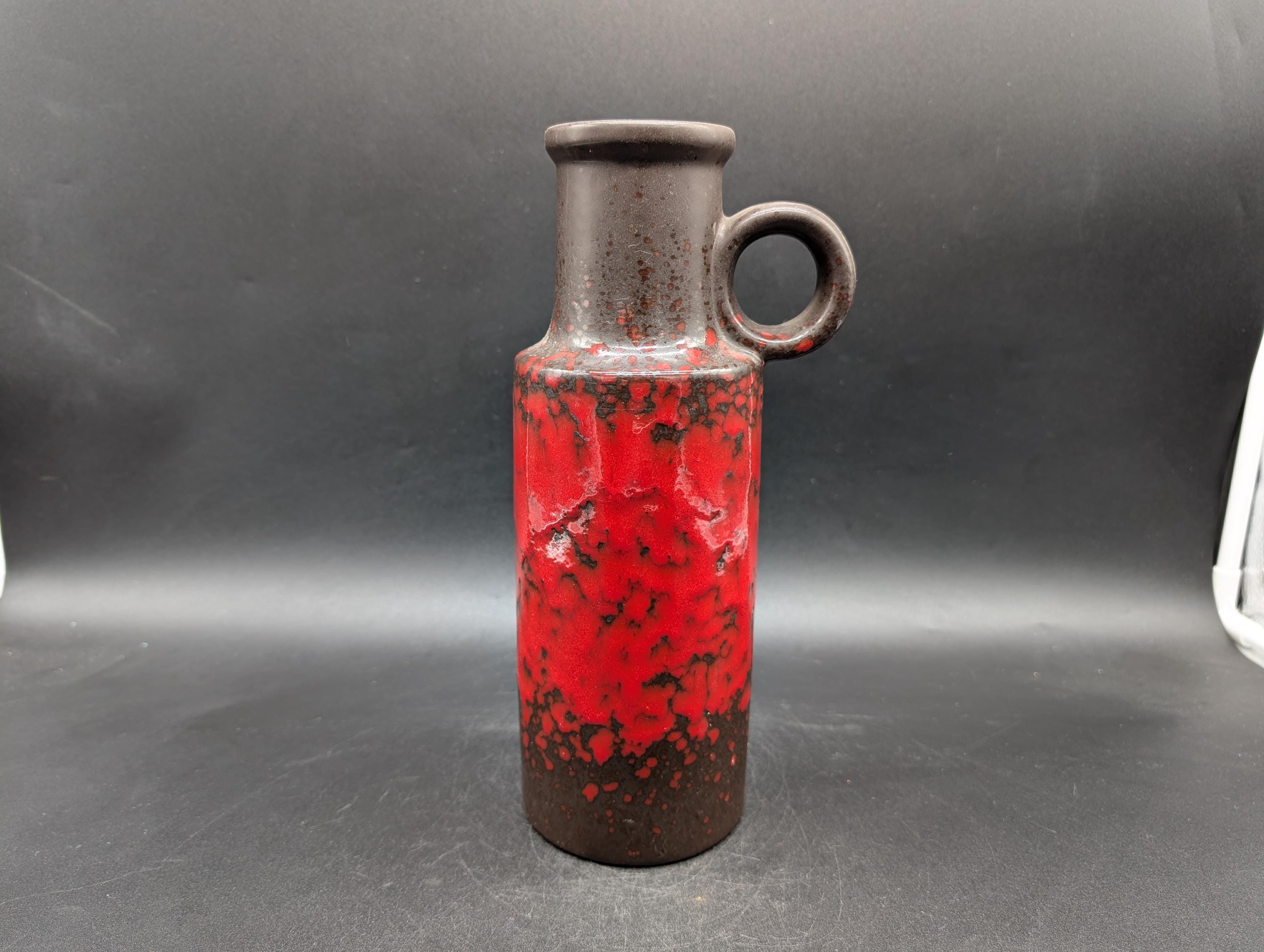 西ドイツ製ヴィンテージ 花瓶 Scheurich 401-28 Fat Lava Scheurich 401-28 Vase Ceramic Cascade West German Pottery Fat Lava