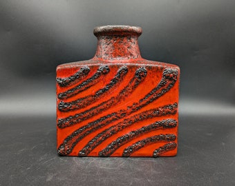 Fat Lava Vase 281-19 von Scheurich Keramik in rot Made in
