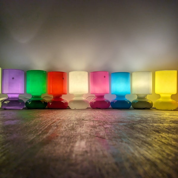 Ikea Lykta Lampe lamp Schreibtisch desk Tischlampe Pilzlampe mushroom verschiedene Farben design retro 80s 90s 80er 90er