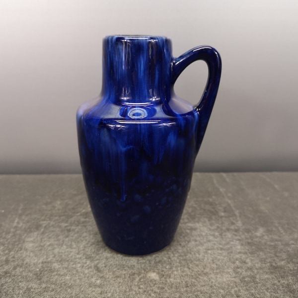 Scheurich 405-13 vase ceramic ceramic blue blue west german pottery fat lava era design 70s 70s vintage wgp