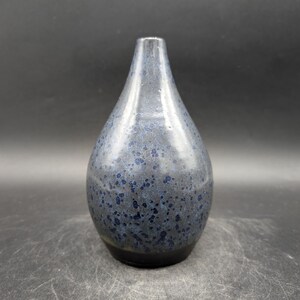 Gerhard Liebenthron GL 69 Vase Keramik blau schwarz signiert studio art pottery west german pottery design 60s 60er vintage wgp Bremen