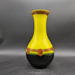 Jasba N04610 28 vase ceramic ceramic yellow west german pottery fat lava design 60s 60s 70s 70s vintage vtg