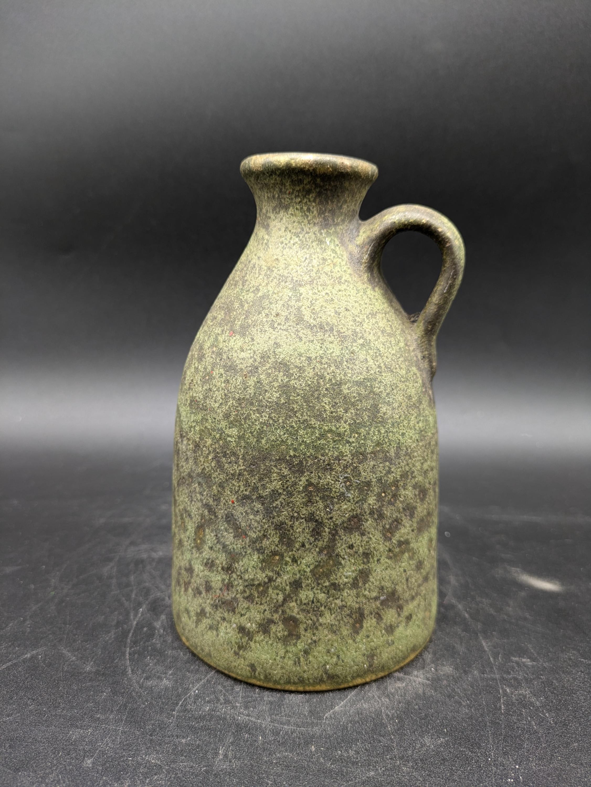 花瓶 美品 Ilkra 241/15 花瓶 セラミック グリーン セラミック ミッド