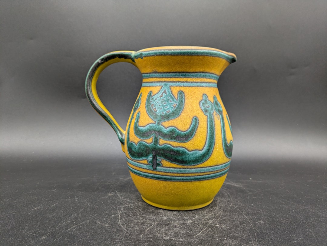 Ceramano 273 Vase Jug Ceramic Ceramics Decor Lime West German
