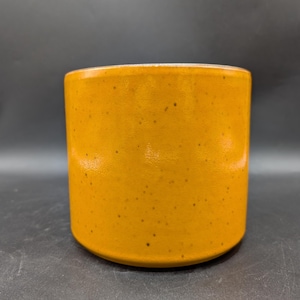 Dümler Breiden planter ceramic cachepot orange ø 16.5 cm mid century German pottery design 60s 60s 70s 70s vintage vtg