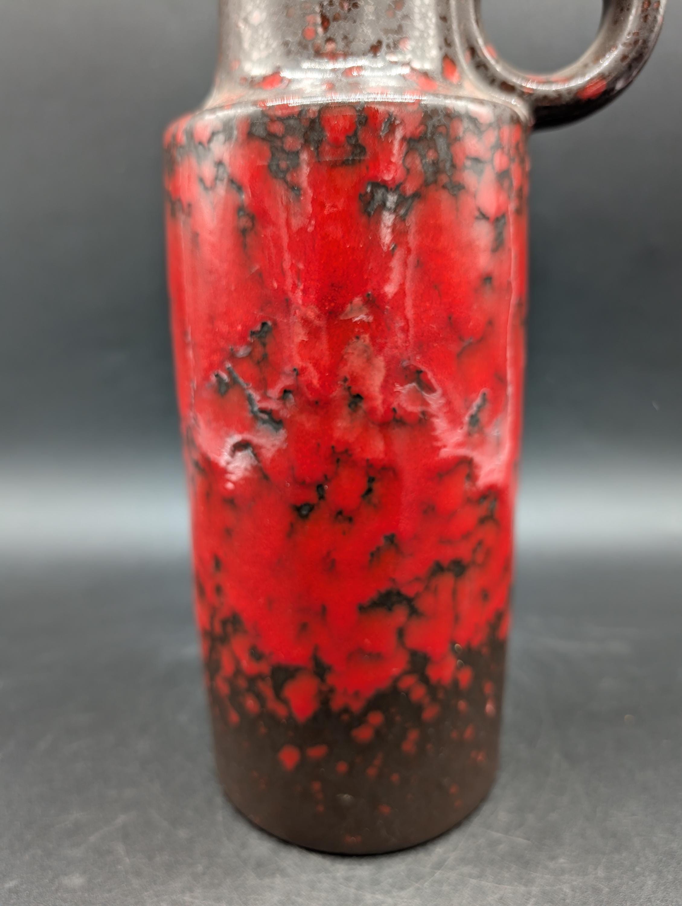 Scheurich 401-28 Vase Ceramic Cascade West German Pottery Fat Lava