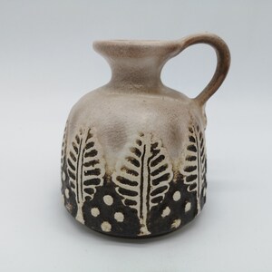 Dümler Breiden 419/12 ceramic vase ceramic black brown west german pottery fat lava design 70s 70s vintage wgp dumler