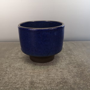 BKW Böttger ceramic planter pot Cachepot ceramics ceramics blue black west german pottery design 50s 50s 60s 60s wgp vintage