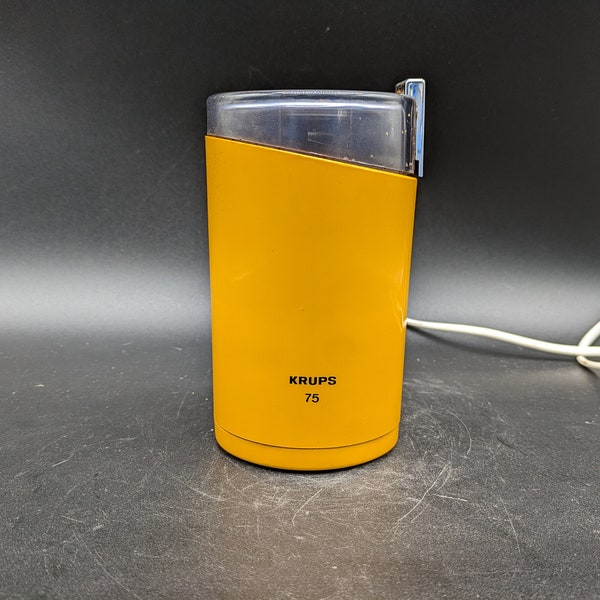 Krups 75 Type 203 coffee grinder coffee grinder yellow Space age design 70s 70s vintage