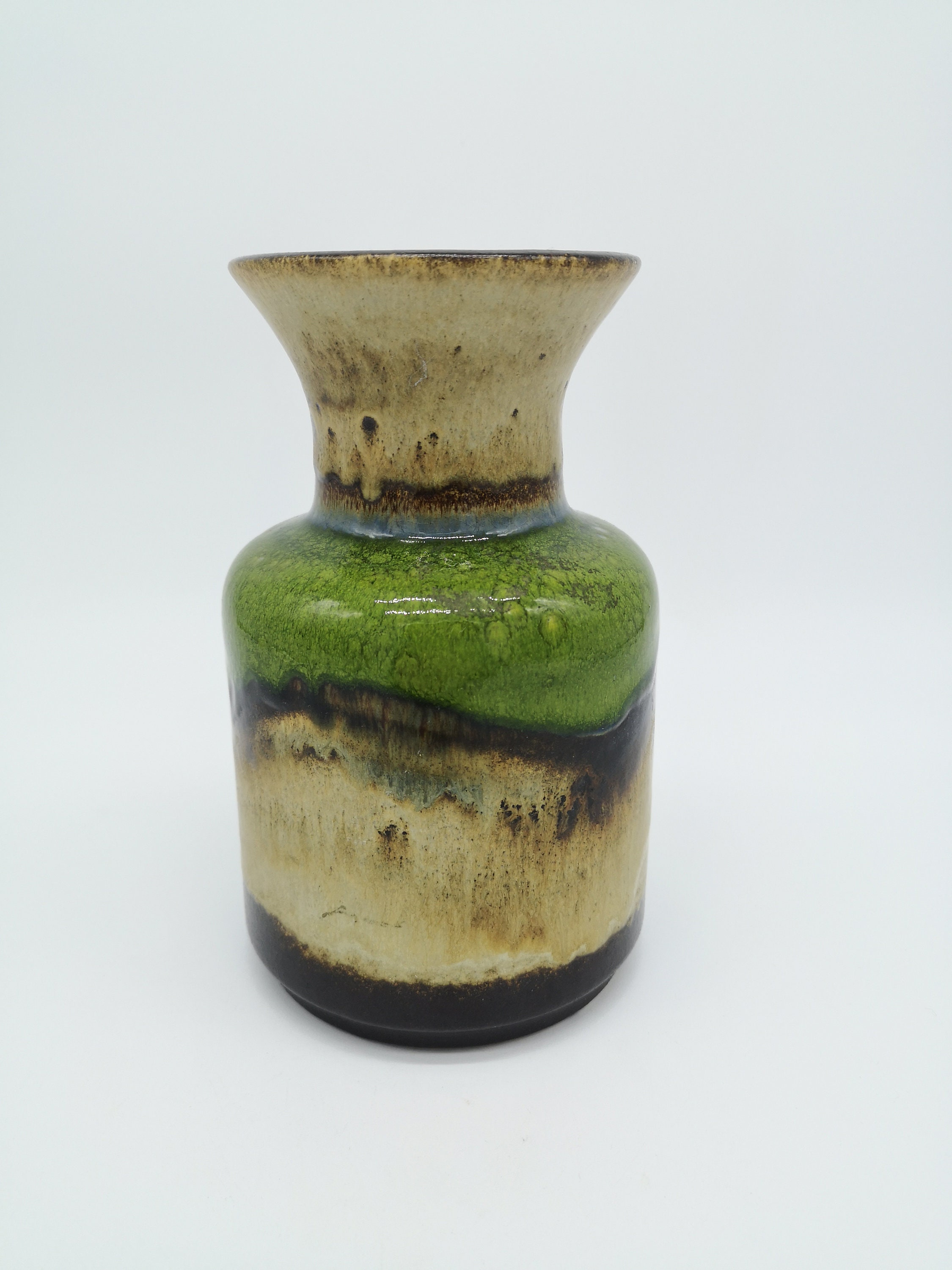Jasba N602 12 14 Vase Ceramic Ceramic Orange White West