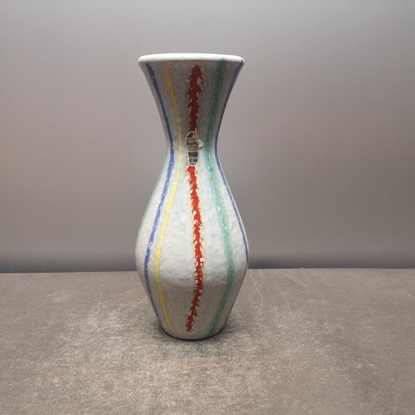 Jasba 117/24 vase ceramic ceramic multicolored west german pottery design 60s 60s 70s 70s vintage wgp