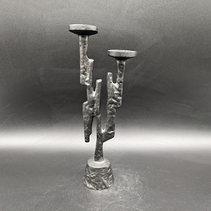 Kerzenständer Gusseisen candle holder brutalist brutalism Horst Dalbeck design 60s 60er 70s 70er vintage