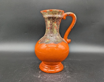 Stein Jopeko 70 20 Vase Ceramic ceramic orange west german pottery fat lava design 70s 70er vintage wgp