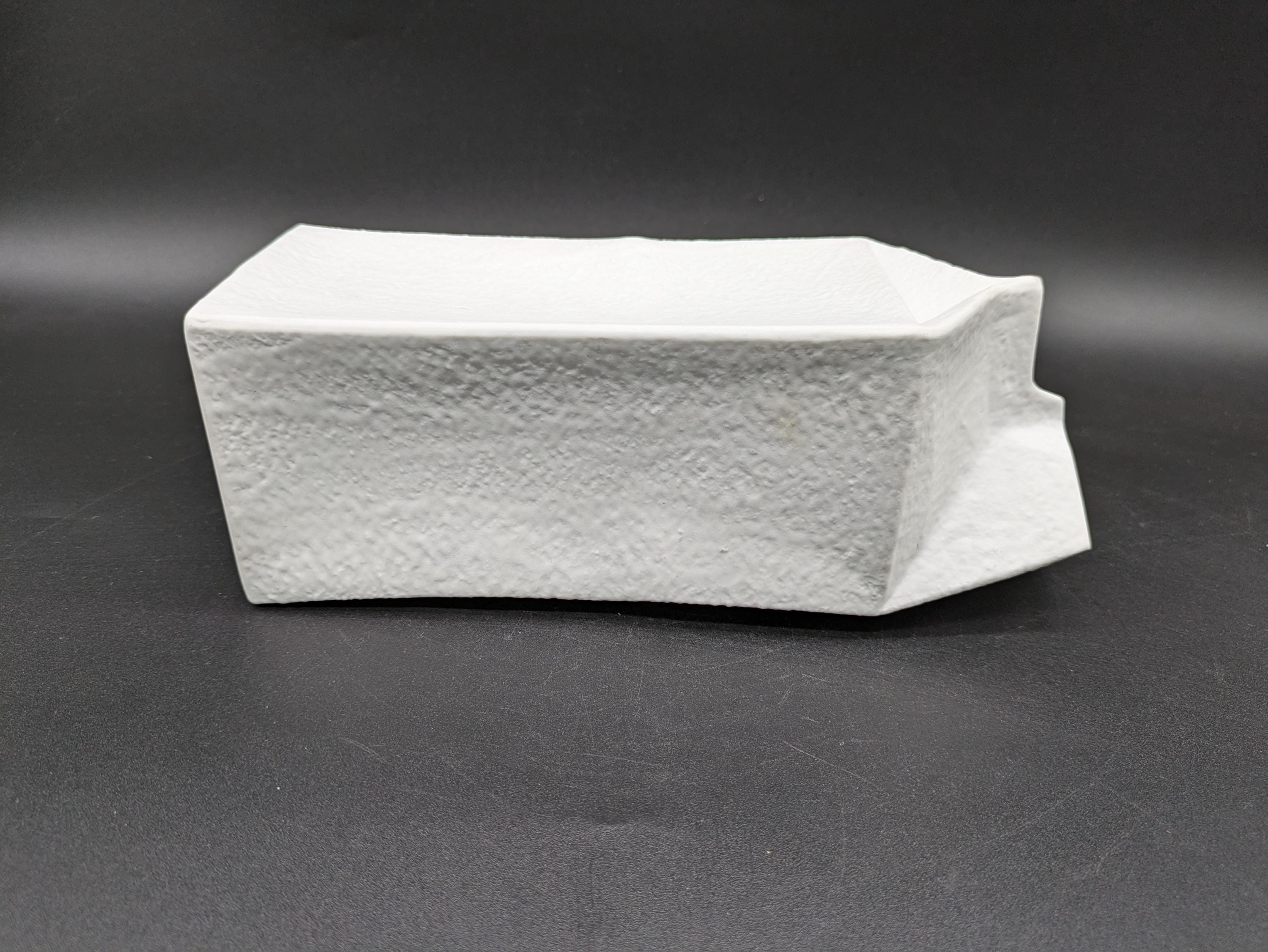 美品 Rosenthal studio-line milk carton Rosenthal Studio Line 4145/24 Milk Carton Do Not Litter Porcelain