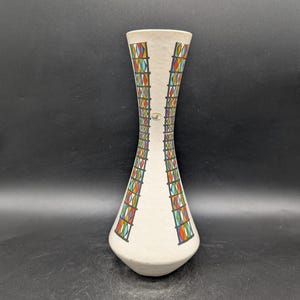 Uebelacker 465/30 vas Ü keramik flerfärgad västtysk keramikdesign 60-tal 60-tal 70-tal vintage wgp