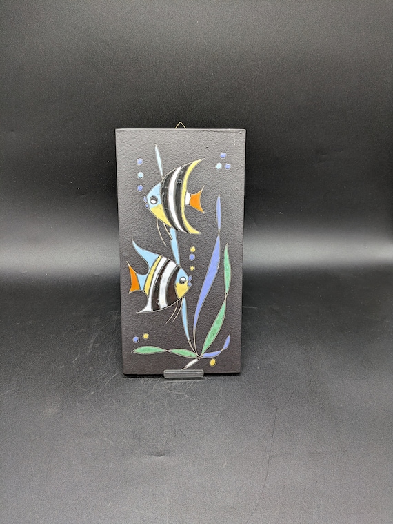 Servais ウォールプレート壁画セラミック魚ウォールプレートセラミック