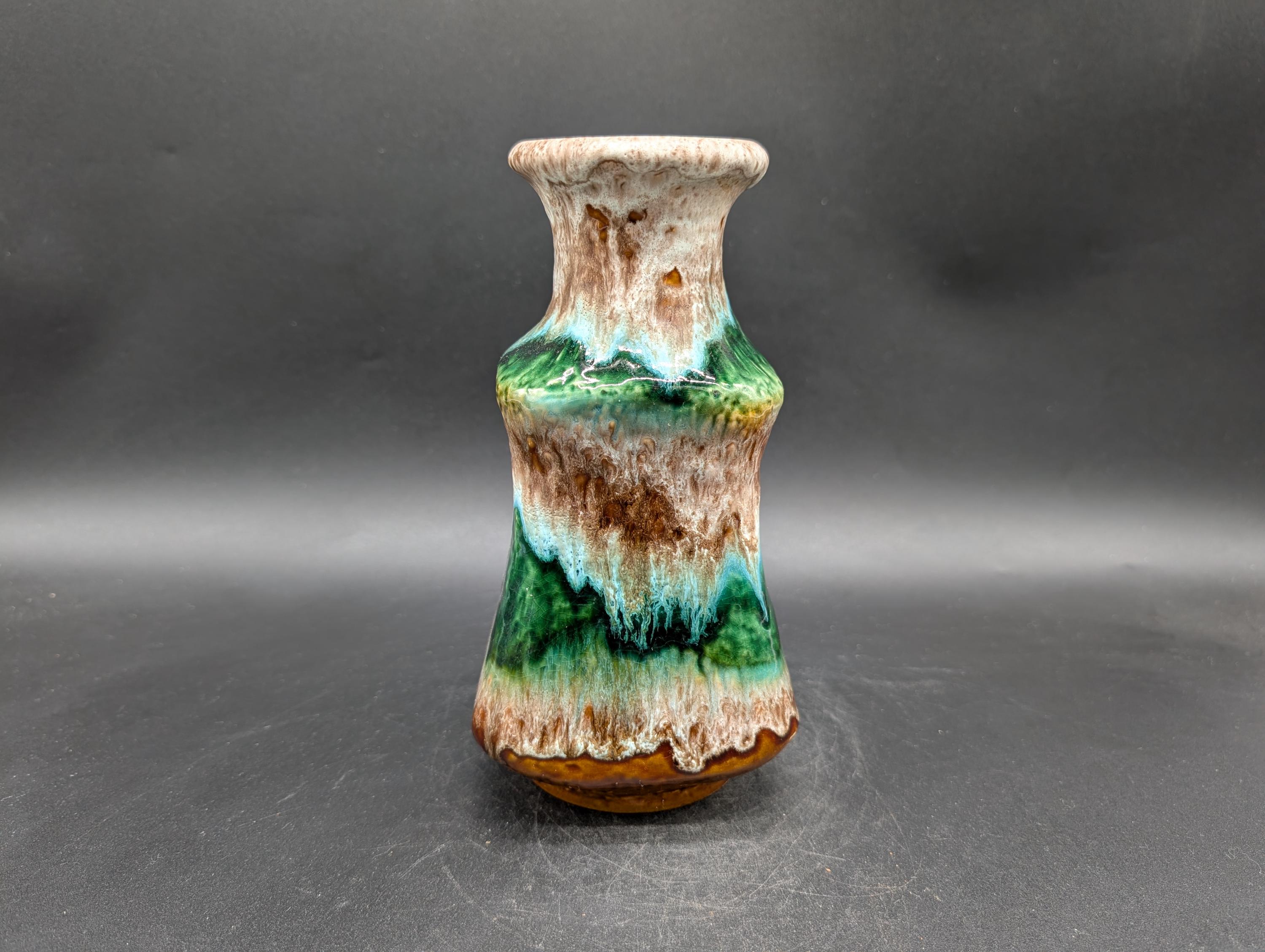 Dümler & Breiden 602/21 Vase Ceramic Brown Green West German
