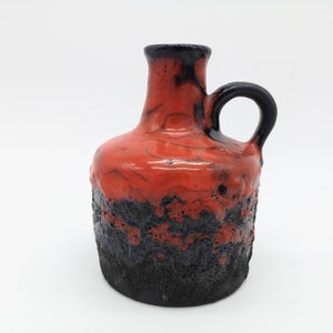 Vintage East German Fat Lava Vase. VEB Haldensleben, Form Number