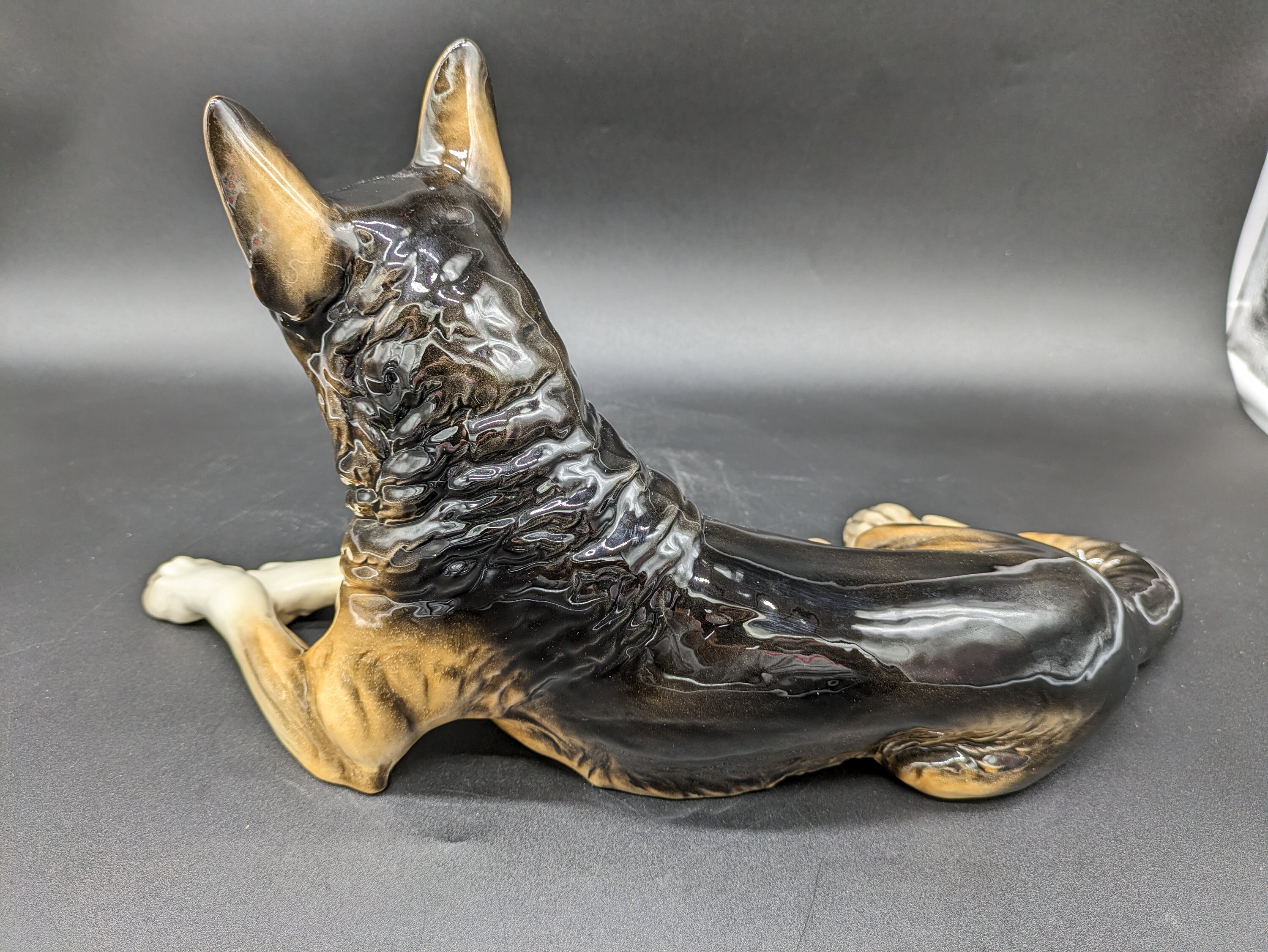 ゲーベル シェパード ドッグ 30027-35 置物 磁器 西ドイツ アート