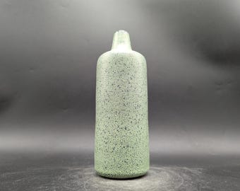 One VEB HALDENSLEBEN VASE With Dots, Green, Ceramic, Vintage