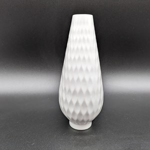 Edelstein 1244 vase porcelain porcelain white matte bisquit OP POP Art modern german pottery design 70s 70s vintage