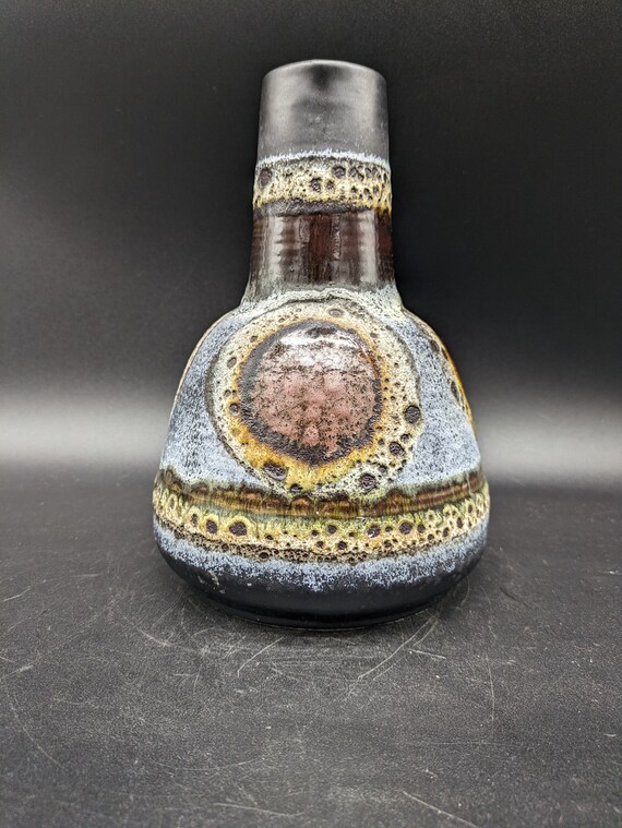 Dümler & Breiden 1054 22 Vase Ceramic Ceramics Blue Beige Brown
