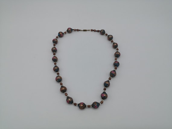 Murano necklace 61 cm glass beads glass wedding c… - image 2