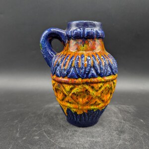 Carstens Tönnieshof 233-22 Vase Ceramic Yellow Purple West German