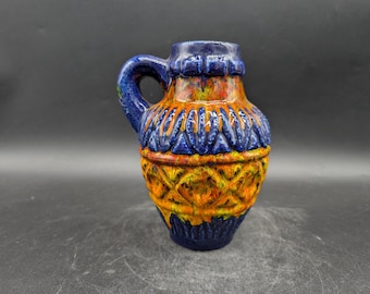 Jasba N602 10 18 Vase Ceramic Ceramic Orange Brown West German