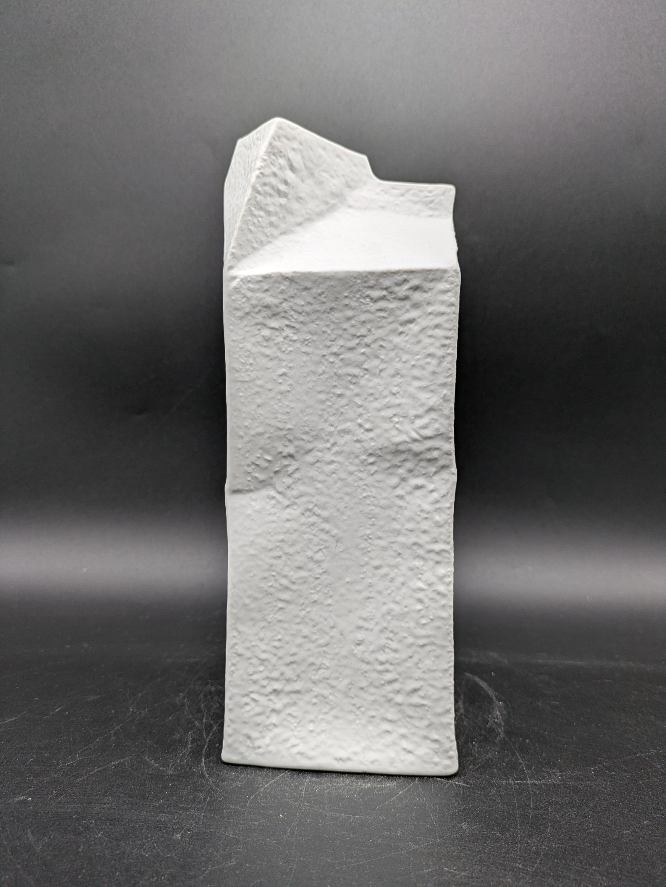 美品 Rosenthal studio-line milk carton Rosenthal Studio Line 4145/24 Milk Carton Do Not Litter Porcelain