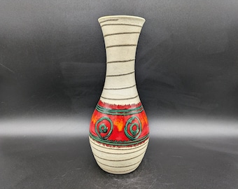 Dümler & Breiden 1410/30 Vase Keramik ceramics rot grün west german pottery design 60s 60er 70s 70er wgp vintage