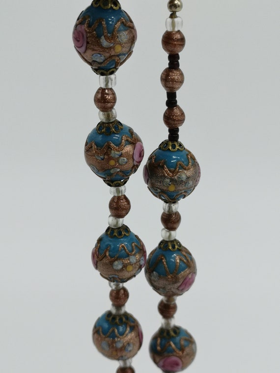 Murano necklace 61 cm glass beads glass wedding c… - image 8